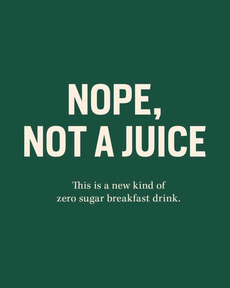 Nope, not a juice. We’re something different. A drink made for mornings, with zero sugar, added vitamins, and hero taste ?? See you in the juice aisle! 
#Lowcaly #ZeroSugar #TastyHabits